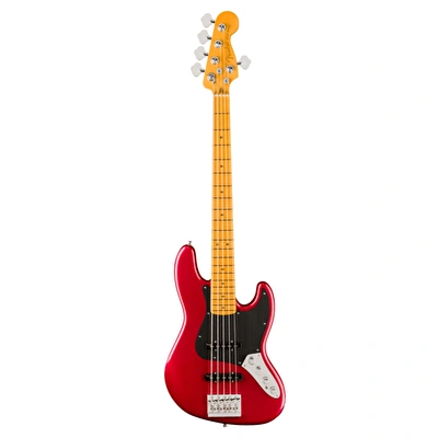 Fender American Ultra II Jazz Bass V Akçaağaç Klavye Sinister Red 5 Telli Bas Gitar